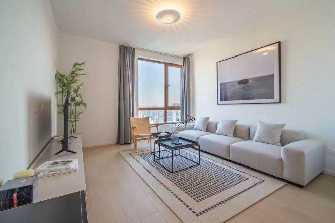 Modern 2brs with floor heating and balcony in Gubei