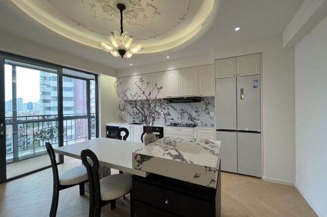 brand new 4brs floor heating open kitchen nice balcony near line 2,11 and Wu kang road