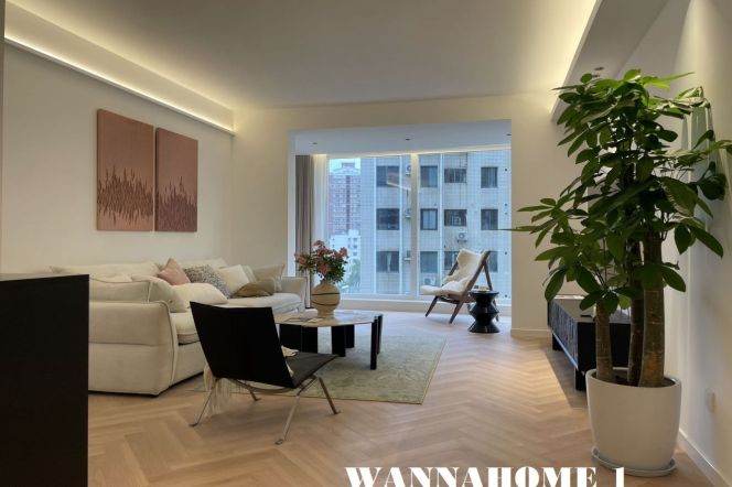 Green Compound+Modern&Spacious&Bright 3Bdrs 2Baths Apt+L9/12 JiaShan Rd+Large Balcony