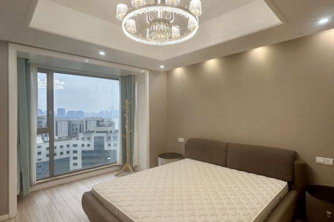 modern big 3brs floor heating nice balcony in top 3 compound Pu dong Huang pu river 