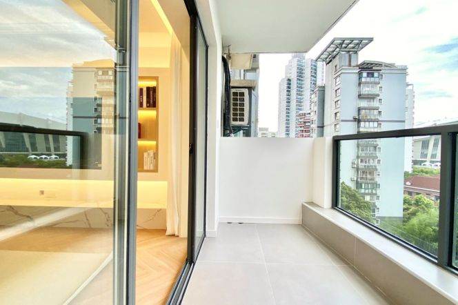 Outdoor balcony+modern 1br 2lr/double south/floor heating,SH Indoor Stadium@L1/4