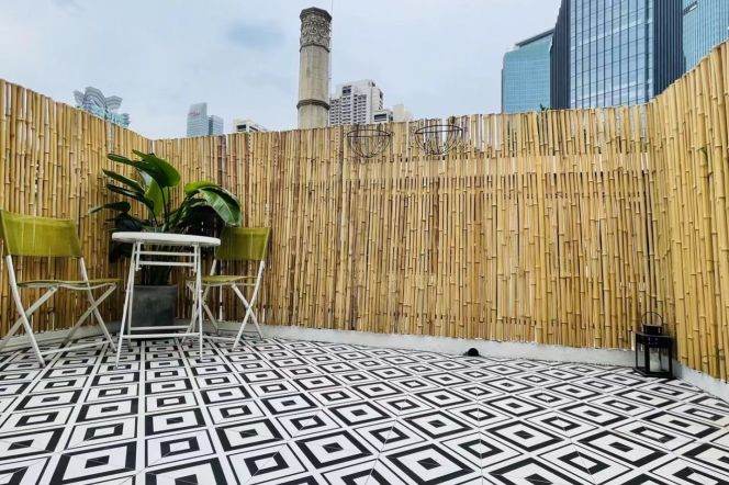 Nice terrace 1Br/1Lr/1Bt apt nr Jingan temple,M2/7/12/13