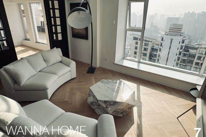 Top Floor+Penthouse/Duplex/3 Open Terraces/Suzhou Creek/Bathtub/High Ceiling/Cozy4br2bt