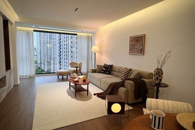 Brand new flat -2beda -nice view- quiet room - suzhou river -1000 trees mall @ Putuo 