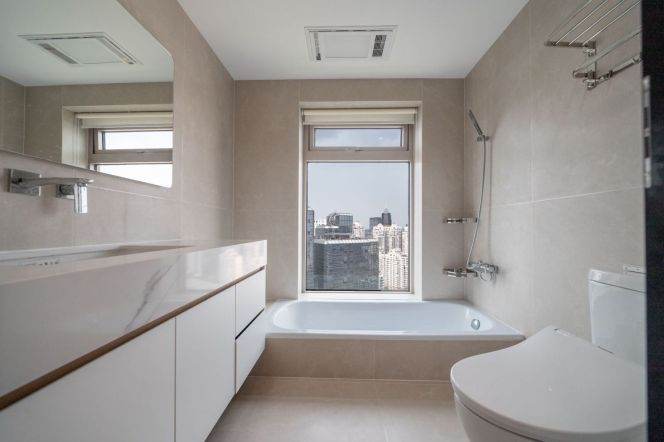 modern 2brs floor heating modern furniture river view beside Huang pu river 26.5K