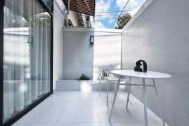 Nice yard+modern 1br 2lr/central AC/floor heating/Zhongshan park@L2/3/4