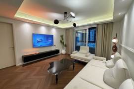 Downtown Jing'An modern design 3Brs- 158Sqm., fully furniture with floor heating