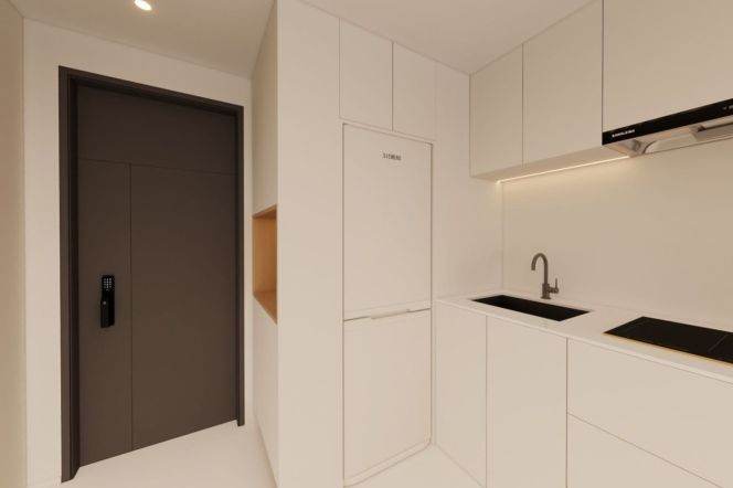 Brand new renovated 1br,high rise with open view,CA,floor heating