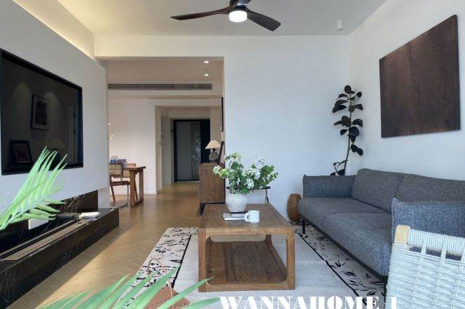 Awesome View+Modern&Spacious&Bright 2Bdrs 2Baths Apt+Top Compound+Jing'an Temple 