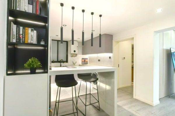 Spacious one bedroom Apt+Floor heating+central AC+oven @ Zhongshan Park