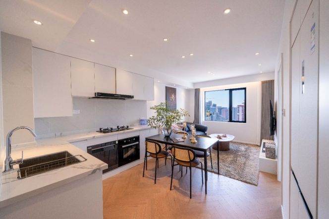 Modern 1BR | Jing'an Temple Direct Access | Full High-End Fittings