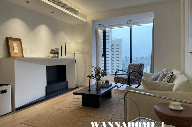 Spacious&Modern&Bright New 3Bdrs 2Baths Apt+Great View+Jing'an Temple+Jiang Su Rd Metro