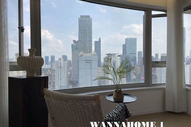 Awesome View+Modern&Spacious&Bright 2Bdrs 2Baths Apt+Top Compound+Jing'an Temple 