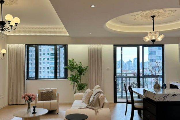 Lovely 4Brs& 2Bts Apt+Floor Heating+central AC+Dishwasher@Jiangsu Rd