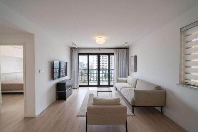 South Shaanxi Rd metro/3br2bt/central AC/floor heat/outdoor balcony/tennis court