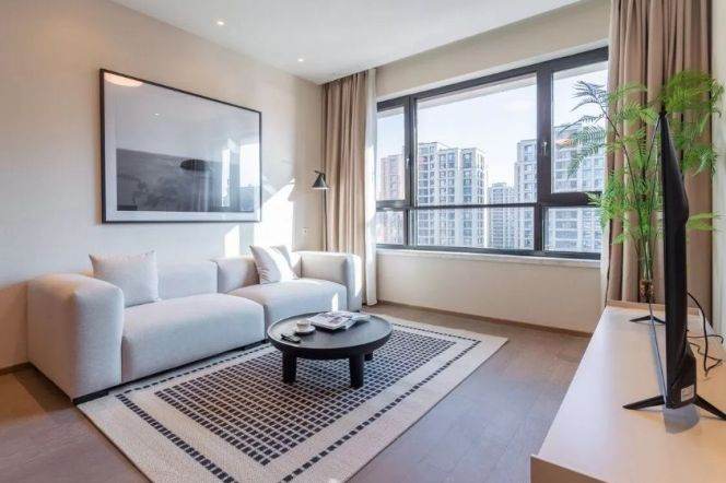 brand new modern 2brs 2baths nice furniture near Huang pu river line 4 only 21.8K