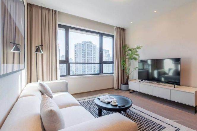 brand new modern 2brs 2baths nice furniture near Huang pu river line 4 only 21.8K