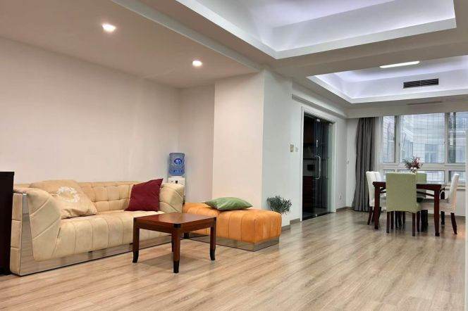 Full furnished 2br/110sqm & oven/elevator @Jing'An temple