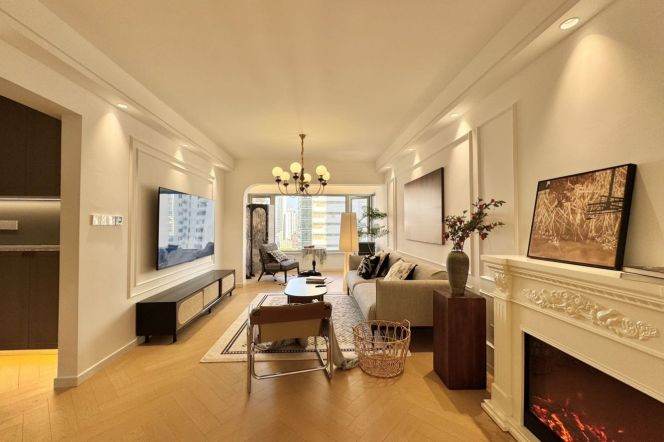 Changping Rd metro/3br2bt/central AC/floor heat/free club/dishwasher/oven