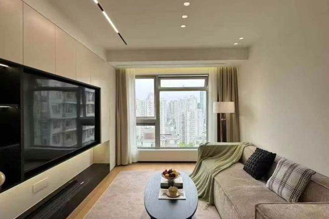 2 Br, 1 Living room, Floor heating/Dish washer/Gym/Swimming pool @ Zhenping metro L7