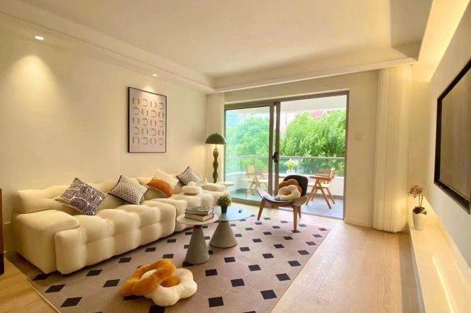 modern 3brs floor heating modern furniture open balcony in Jing an temple 29K