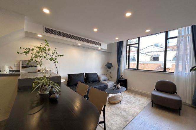 Spacious&Bright&Modern 1BR | Jing'an Temple Mt | |Heating+ Central AC