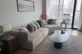   High-floor Spacious 3BR | Shanghai  library , Balcony + Metro Closeby, Floor Heating & Central AC