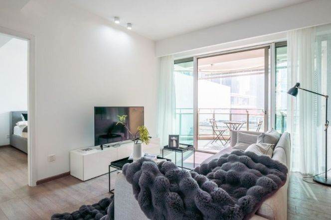 Nordic-Style 3BR 2BA Residence | Direct Access to West Nanjing Road Metro