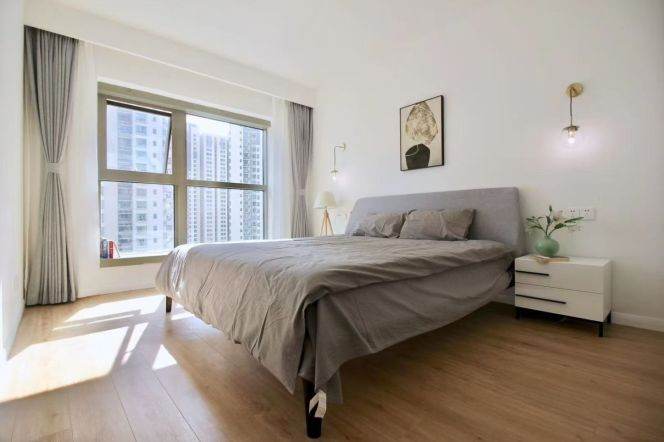 Changping Rd metro/2br2bt/central AC/floor heat/outdoor balcony/oven/free club/tennis court