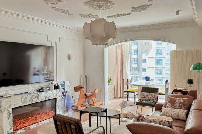 French Crème-Style 3BR 2BA 150m² Next to Wuning Road Metro