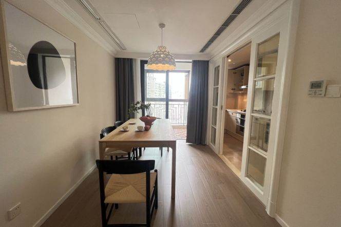 3 Brs, 2 Baths, Balcony/Floor heating/Dish washer, 132 sqm, New compound @ Changshou metro L7&13