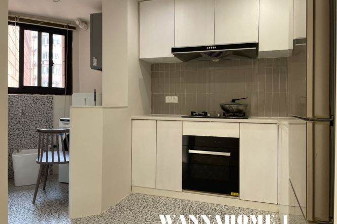 Open Balcpny+Modern&Bright&Spacious 2Bdrs 2Baths Apt+Jing An Temple+L14 Wu Ding Rd