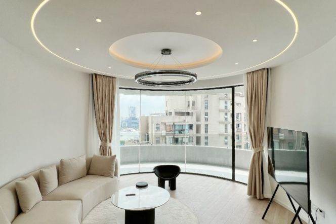 modern 2brs floor heating nice river view beside Huang pu river and line 4,8 only 21K