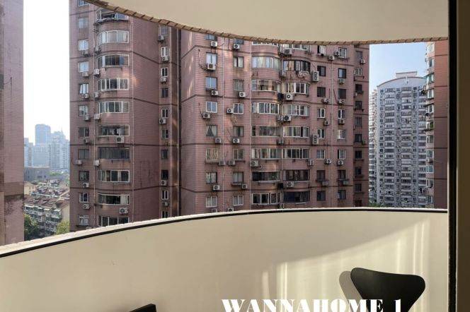 Open Balcpny+Modern&Bright&Spacious 2Bdrs 2Baths Apt+Jing An Temple+L14 Wu Ding Rd