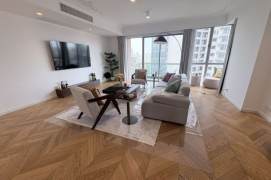 modern 4brs floor heating 3 balconies in top 5 compound downtown on An fu road near line 1,7