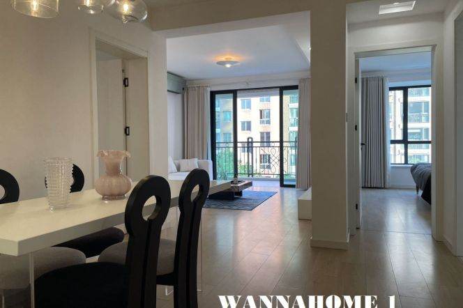 Great Compound+Spacious&Modern&Bright 2Bdrs 1Bath Apt+L14 Wu Ding Rd+Large Open Balcony