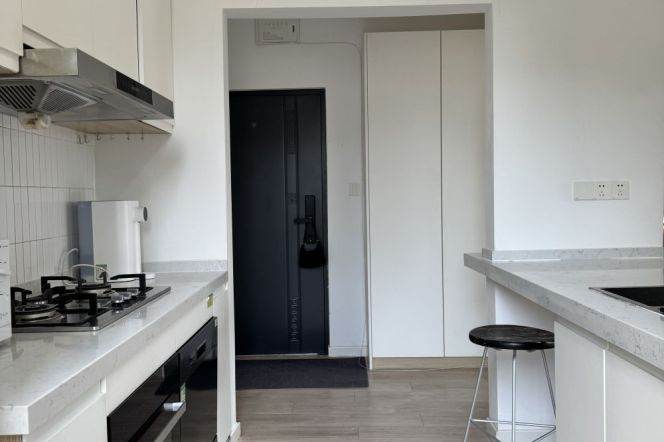 Bright 1BR Apt+High ceiling | Xinle rd ,Xiangyang rd | IAPM & Jing'an Temple Metro |13.8K