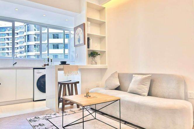 Elevator 1br-Wan Hang Du Road - 6 minutes to Line 13/14 - Wuning Road