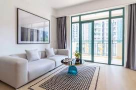 modern duplex 2brs floor heating balcony near Jing an temple Su zhou river only 16K