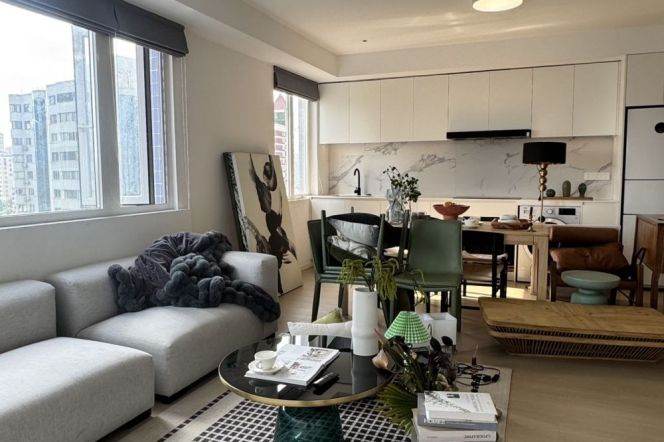 South Shanxi rd & IAPM | Bar street | Standard 3Br + heating + elevator | Good view