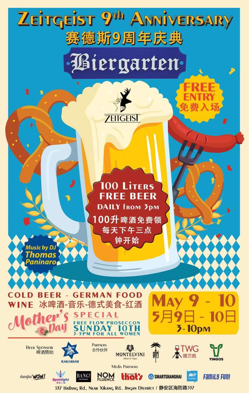 Zeitgeist 9-Year Anniversary (Free Beer & Prosecco)