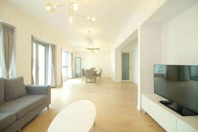 modern duplex 4brs floor heating balcony in best compound jing an temple line 2,7,14