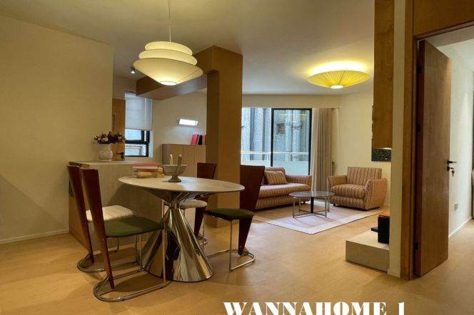 New&Spacious&Modern Elevator 2Bdrs 1Bath Apt+L2/3/4 Zhong Shan Park+Large Balcony
