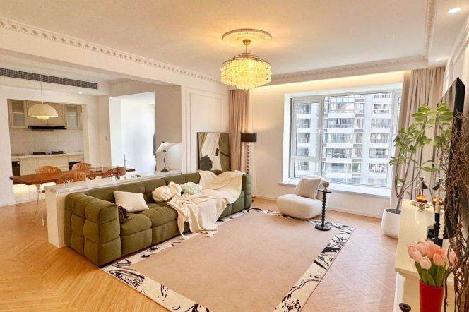 modern 4brs floor heating big living room open kitchen in Xintiandi line 1,9,10,13,14 only 36.5K