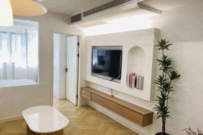 7.4k clean 1Br with floor heating Nr Changping Rd.line7