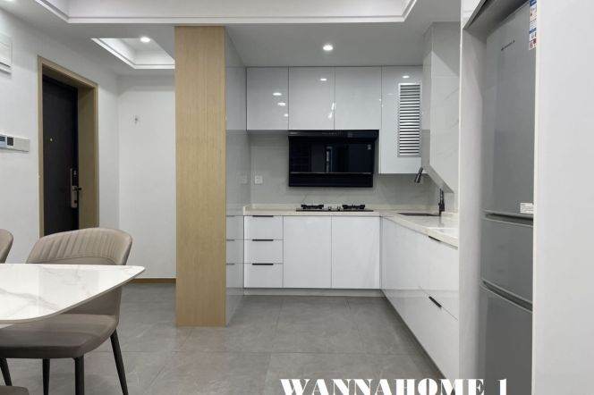 Spacious&Modern 2Bdrs 1Bath Apt+Jing An Temple+L14 Wu Ding Rd