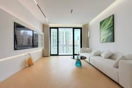 Haifang/North Shanxi rd floor heating 2brs/2lr/2ba apt with balcony;L7