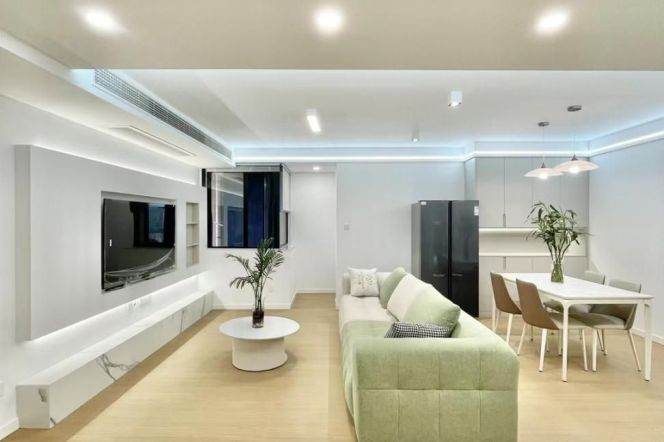 Modern 2Bdrs Apt+Wall Heating+central AC+Oven@Zhongshan Park