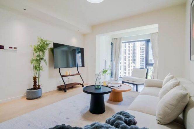 Beautiful 2bedrooms Apt+Floor heating+central AC+oven@Wuzhong Rd