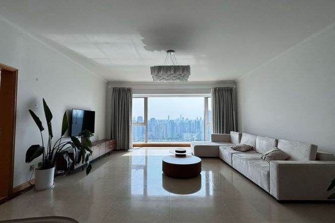 modern big 3brs good river view big living room modern furniture beside Huang pu river